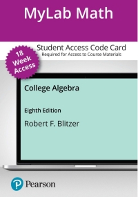 mylab math with pearson access code for college algebra 8th edition robert f. blitzer 0136970613,