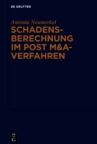 schadensberechnung im post manda verfahren 1st edition antonia neumerkel 3111334368, 9783111334363