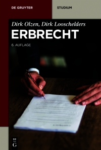 erbrecht 6th edition dirk olzen, dirk looschelders 3110602814, 9783110602814