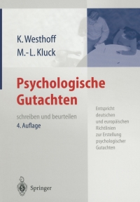 psychologische gutachten 4th edition professor dr. karl westhoff, professor dr. marie luise kluck