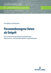 personenbezogene daten als entgelt 1st edition franziska leinemann 3631794118, 9783631794111