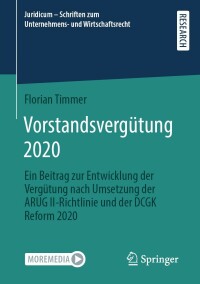 vorstandsverg tung 2020 1st edition florian timmer 3658382392, 9783658382391