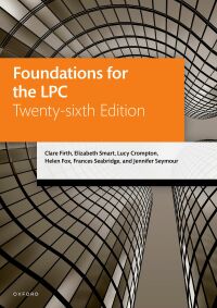 foundations for the lpc 26th edition clare firth, elizabeth smart, lucy crompton, helen fox, frances