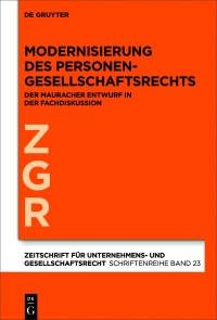 modernisierung des personengesellschaftsrechts 1st edition alfred bergmann, ingo drescher, holger fleischer