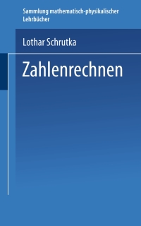zahlenrechnen 1st edition dr. lothar schrutka 3663151794, 9783663151791