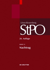 nachtrag 26th edition author 3110284944, 9783110284942