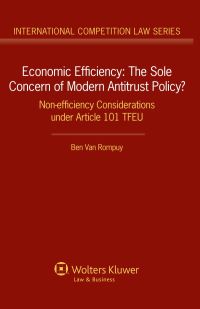 economic efficiency 1st edition ben van rompuy 9041138706, 9789041138705