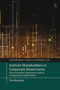 activist shareholders in corporate governance 1st edition tim bowley 1509952225, 9781509952229