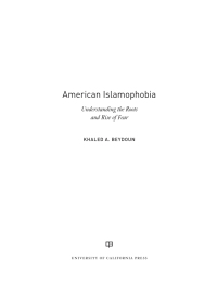 american islamophobia 1st edition khaled a. beydoun 0520305531, 9780520305533