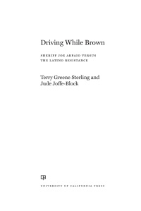 driving while brown 1st edition terry greene sterling, jude joffe block 0520294084, 9780520294080
