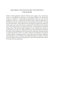 exploring the mandatory life sentence for murder 1st edition barry mitchell, julian v roberts 1849462283,