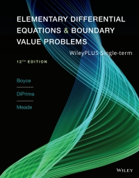 elementary differential equations and boundary value problems wileyplus single term 12th edition william e.