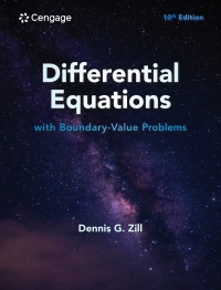 differential equations with boundary value problems 10th edition dennis g. zill 035776045x, 9780357760451