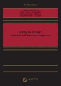 secured credit 1st edition l. david cromwell, dian tooley knoblett 1454887540, 9781454887546