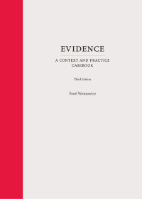 evidence a context and practice casebook 3rd edition pavel wonsowicz 1531022650, 9781531022655