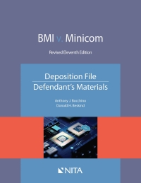 bmi v minico deposition file defendant s materials 11th edition anthony j. bocchino, donald h. beskind