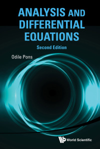 analysis and diff equation 2nd edition odile pons 9811268568, 9789811268564