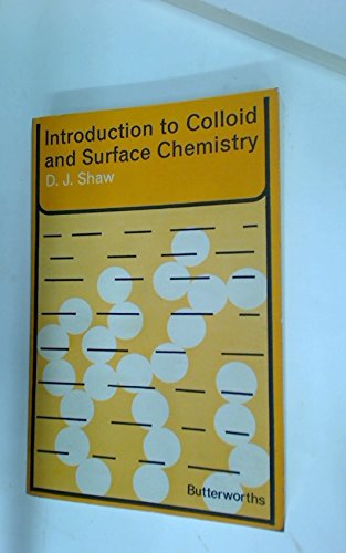 introduction to colloid and surface chemistry 2nd edition shaw, duncan j 0408700211, 9780408700214