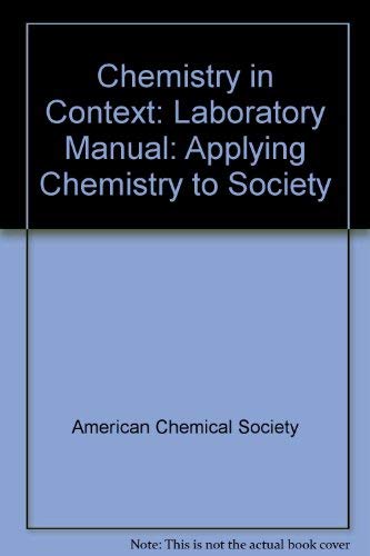 Chemistry In Context Laboratory Manual - 2nd Edition Pdf 