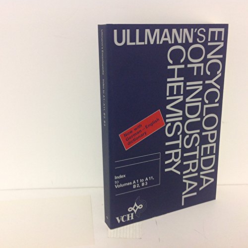 ullmanns encyclopedia of industrial chemistry 5th edition fritz ullmann 3527201432, 9783527201433