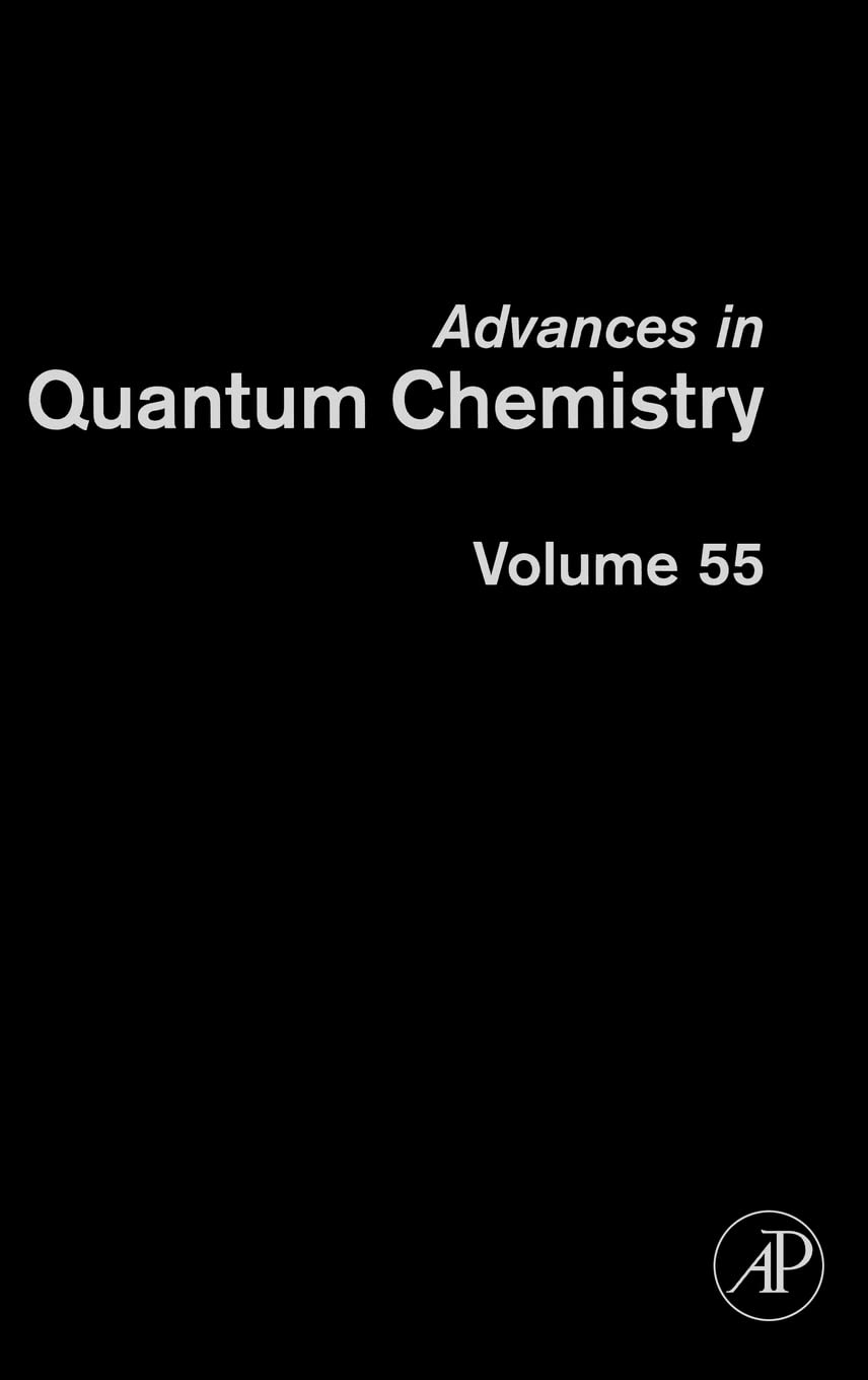 advances in quantum chemistry applications of theoretical methods to atmospheric science 1st edition sabin,
