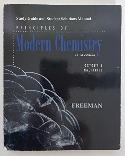 principles of modern chemistry study guide edition oxtoby, david w. 0030156521, 9780030156526