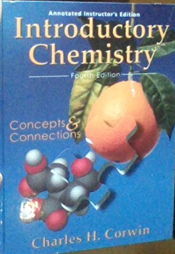 chemistry annotated instructors edition 4th edition corwin, charles h. 0131448390, 9780131448391