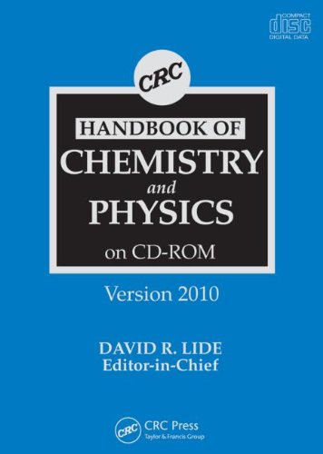 crc handbook of chemistry and physics cd ro version 2010 11th edition lide, david r. 1439817553, 9781439817551