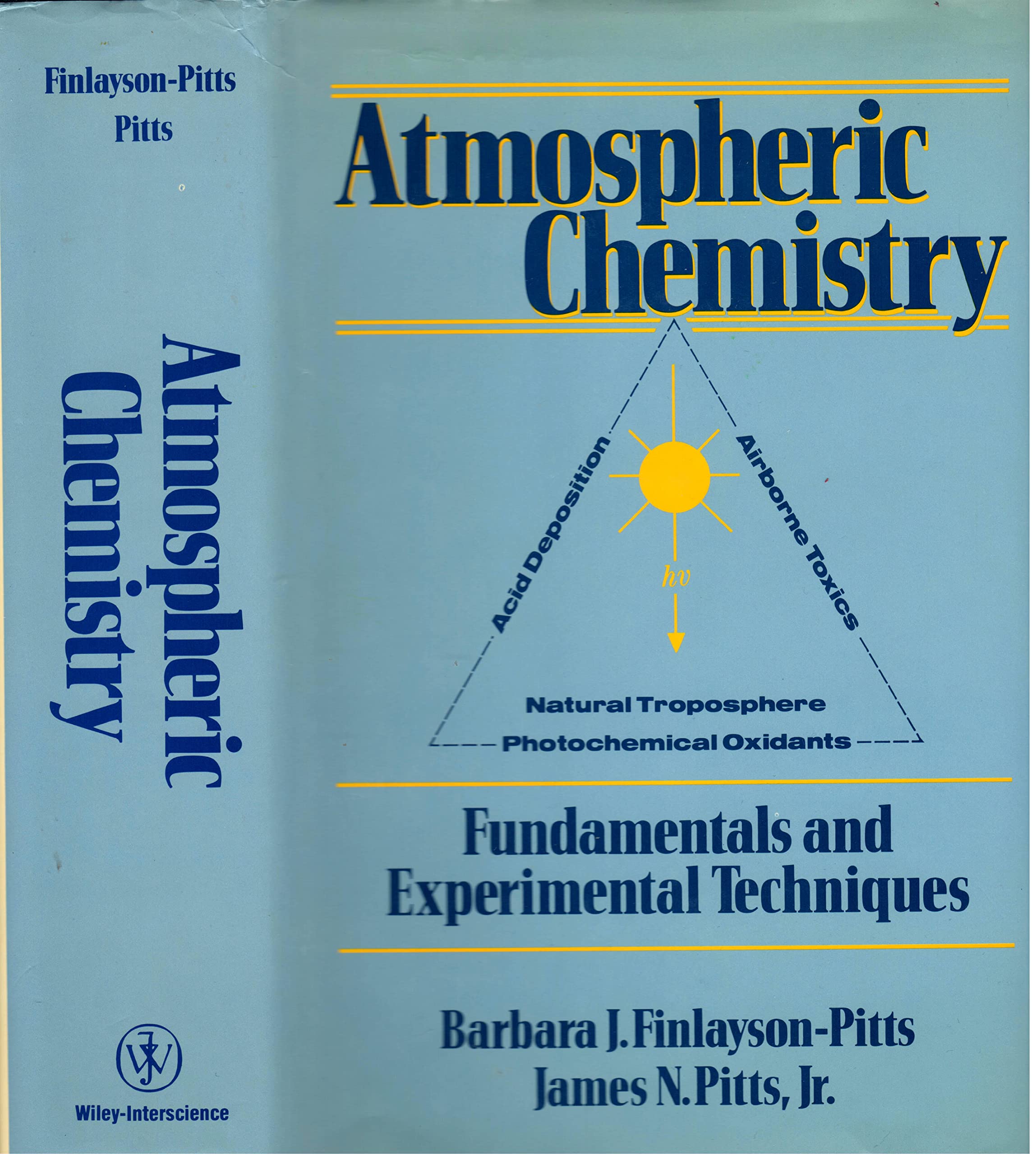 atmospheric chemistry fundamentals and experimental techniques 1st edition barbara j. finlayson pitts, james