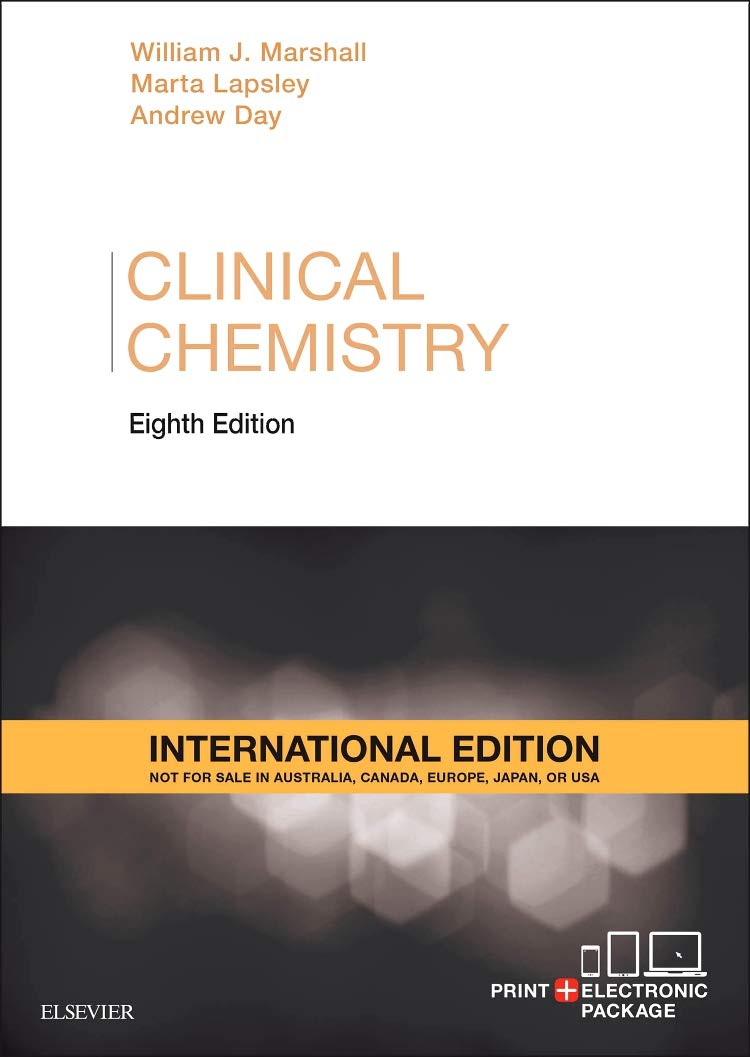 clinical chemistry with student consult access 8th revised edition marshall w.j. 072343882x, 9780723438823