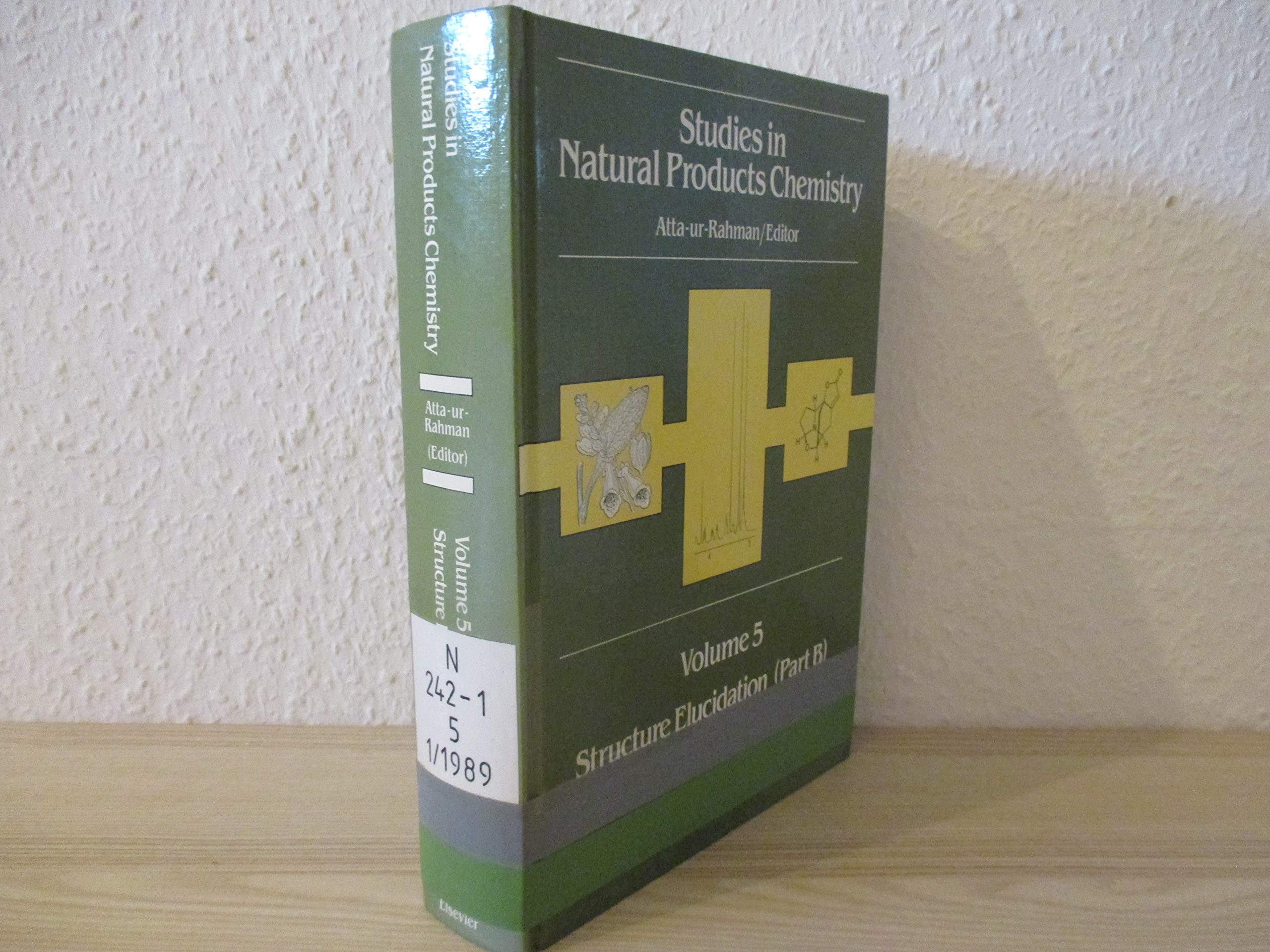 studies in natural products chemistry structure elucidation  editor atta ur rahman 0444883363, 9780444883360