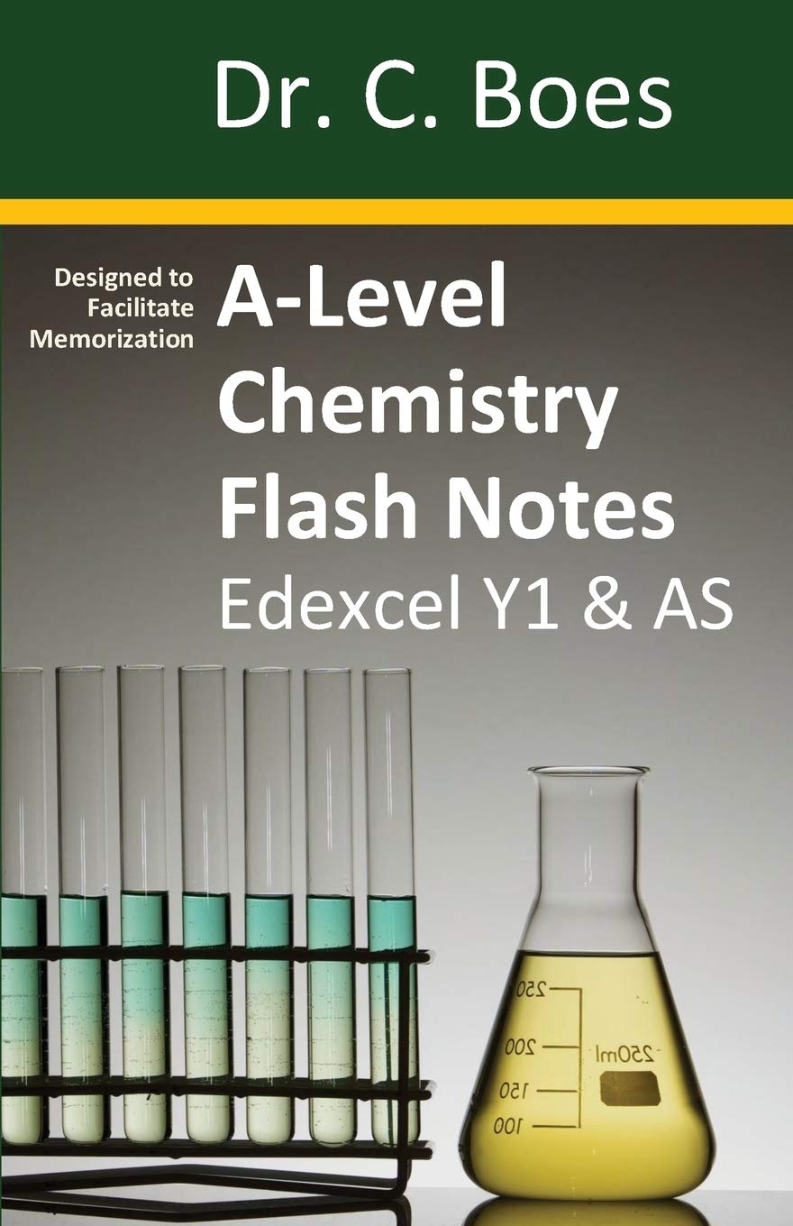 a level chemistry flash notes edexcel year 1 and as condensed revision notes designed to facilitate