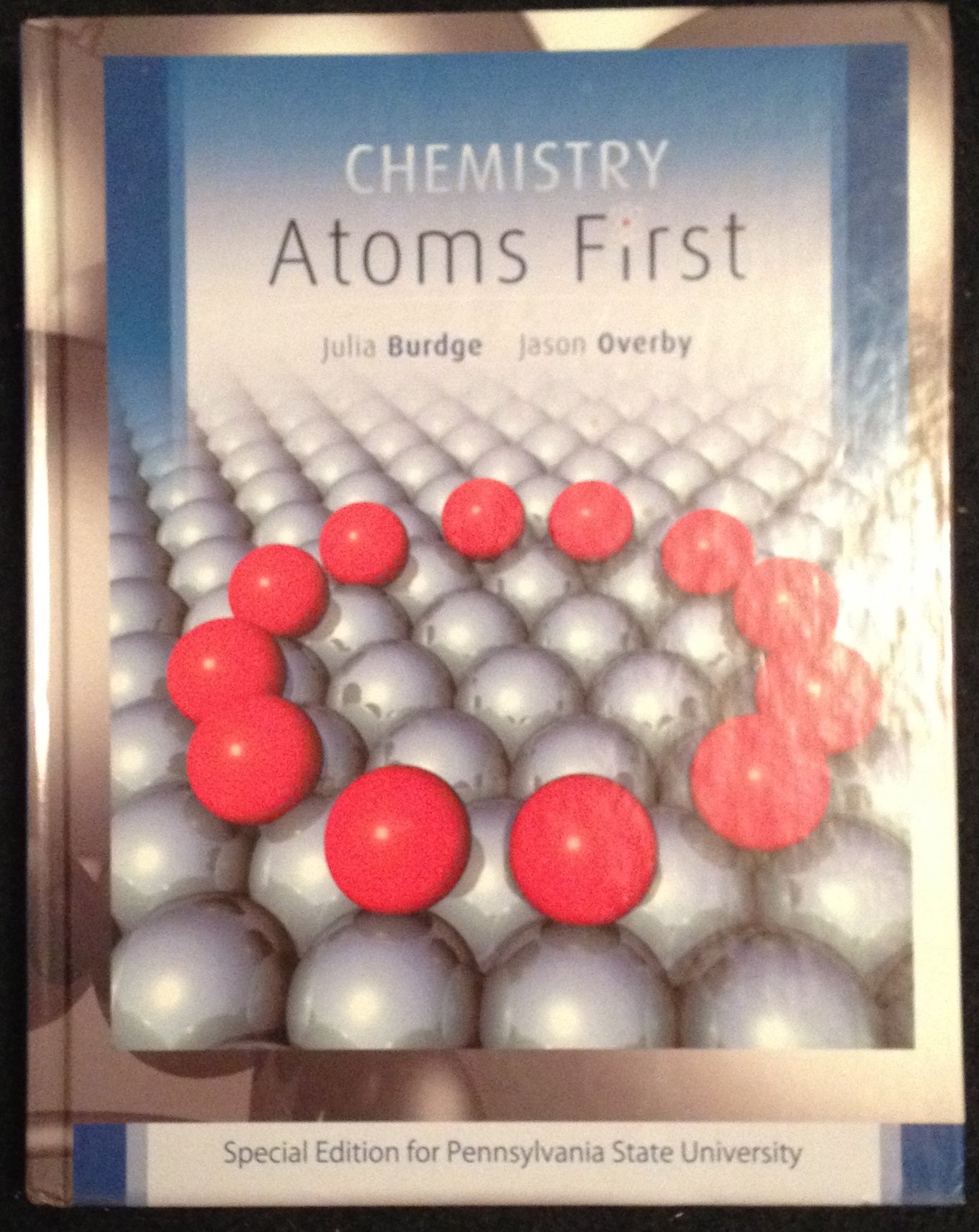 title chemistry atoms first custom special edition julia burdge, jason overby 007769869x, 9780077698690