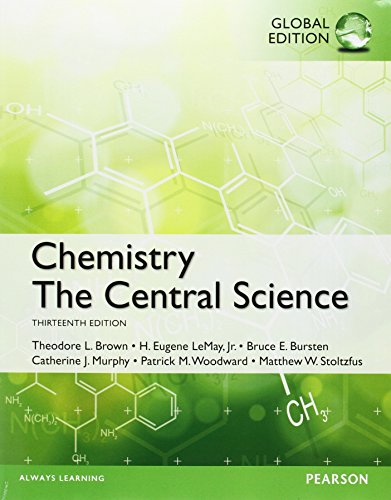 chemistry the central science with masteringchemistry global edition 13th edition brown, theodore e.