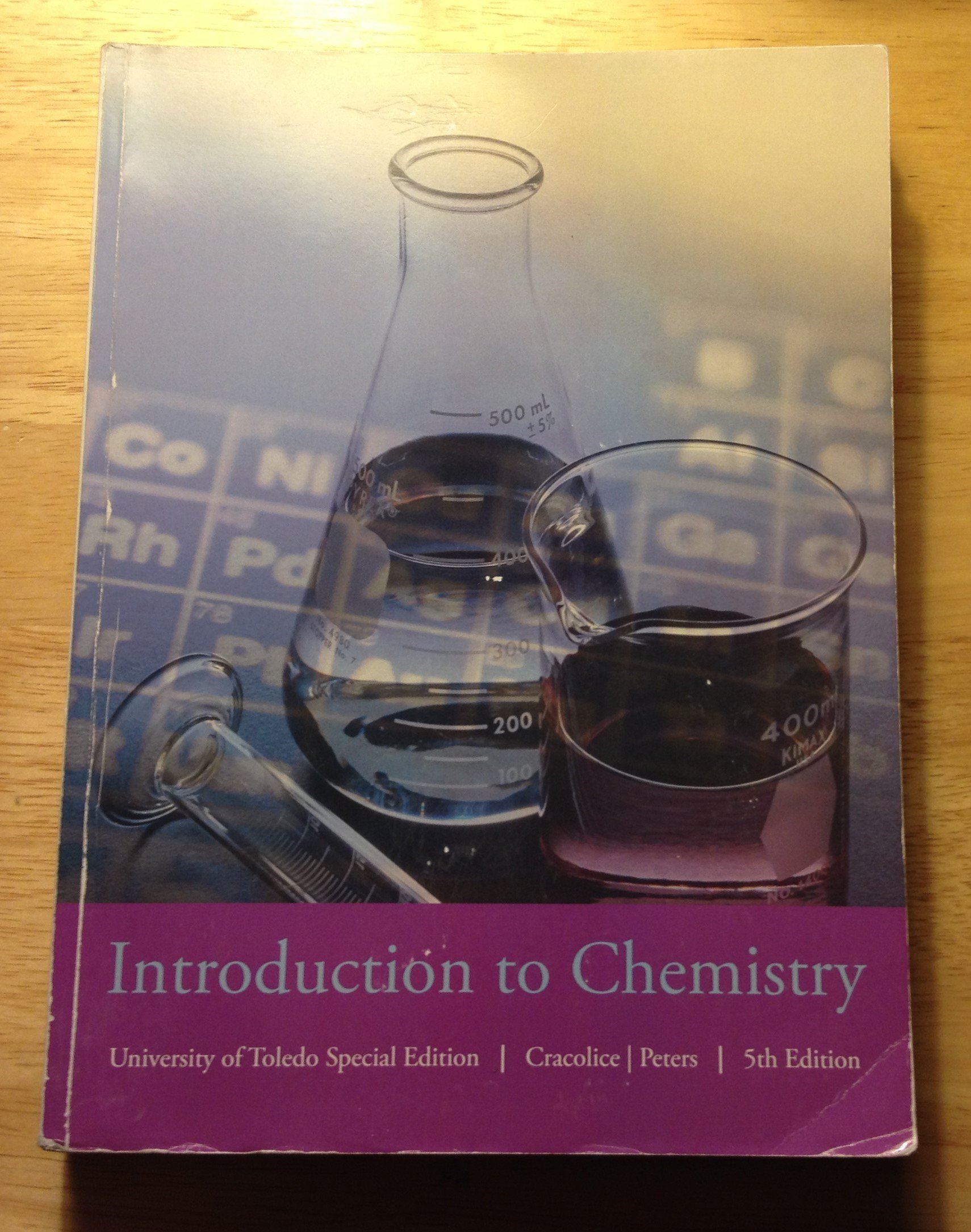 introduction to chemistry university of toledo s  cracolice / peters 1285128923, 9781285128924