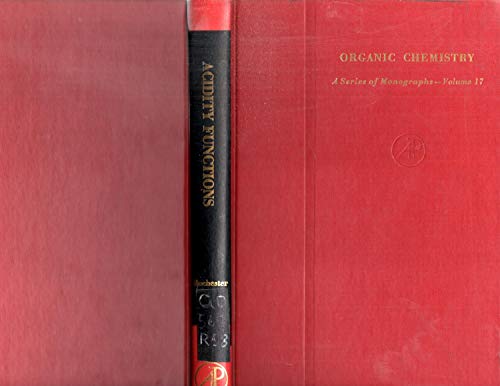 acidity functions  rochester, colin h 0125908504, 9780125908504