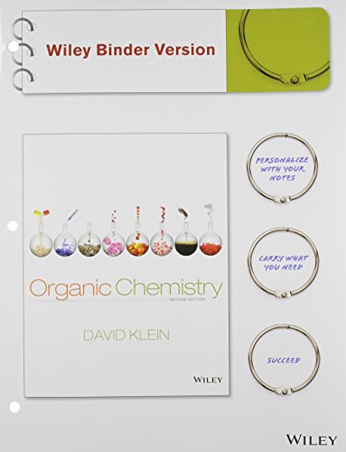 organic chemistry 2e binder ready version with ssm/sg wlyetxc set 2nd edition klein, david r. 1118957164,