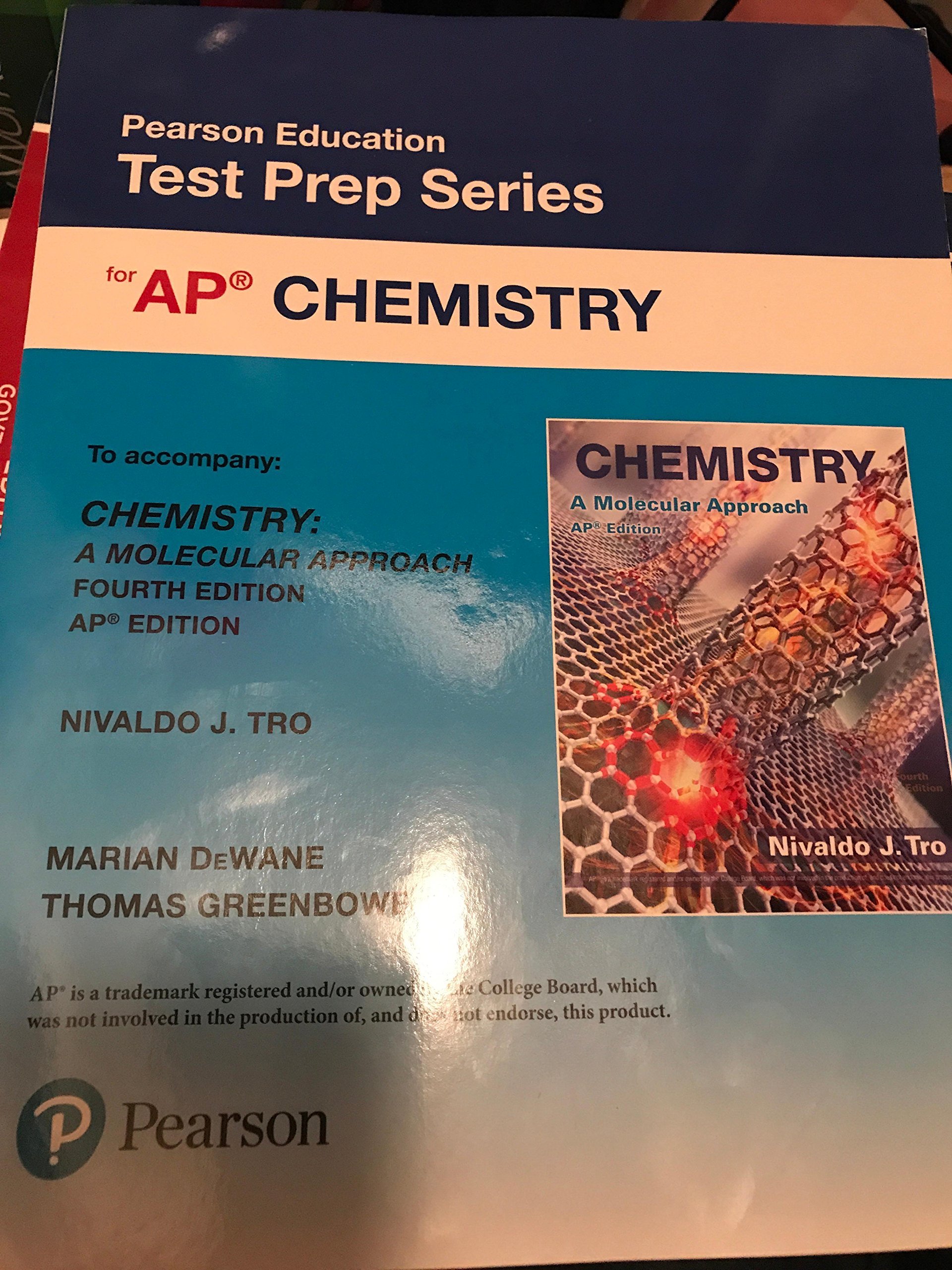 pearson education test prep series for ap chemistry  nivaldo j.tro 0134431162, 9780134431161