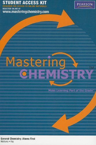 masteringchemistry student access code general chemistry atoms first psc edition mcmurry, john c., fay,