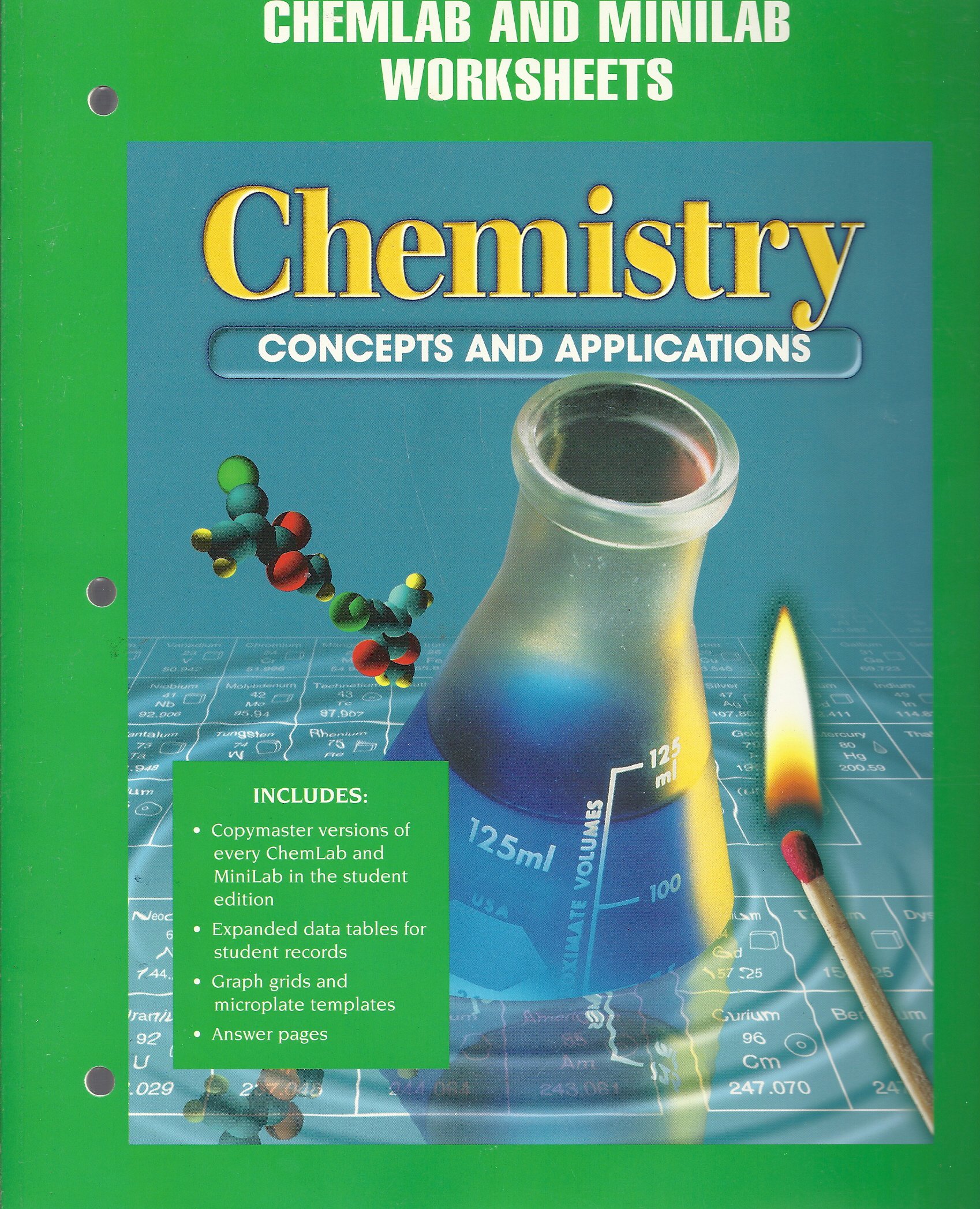 chemistry concepts and applications chemlab and minilab worksheets pck edition phillips, strozak, and wistrom