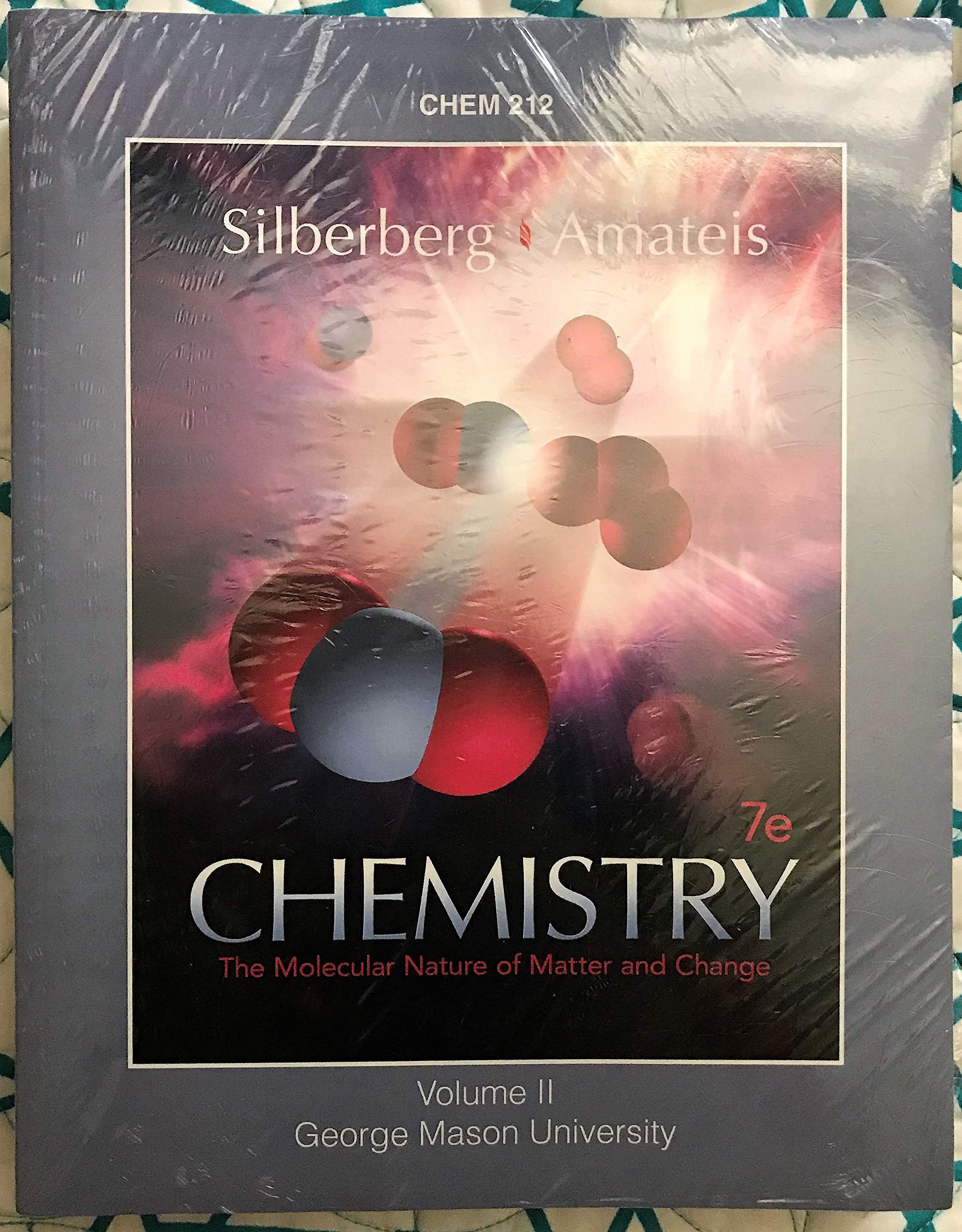 chemistry the molecular nature of matter and change chem 212 volume ii george mason university  silberberg &