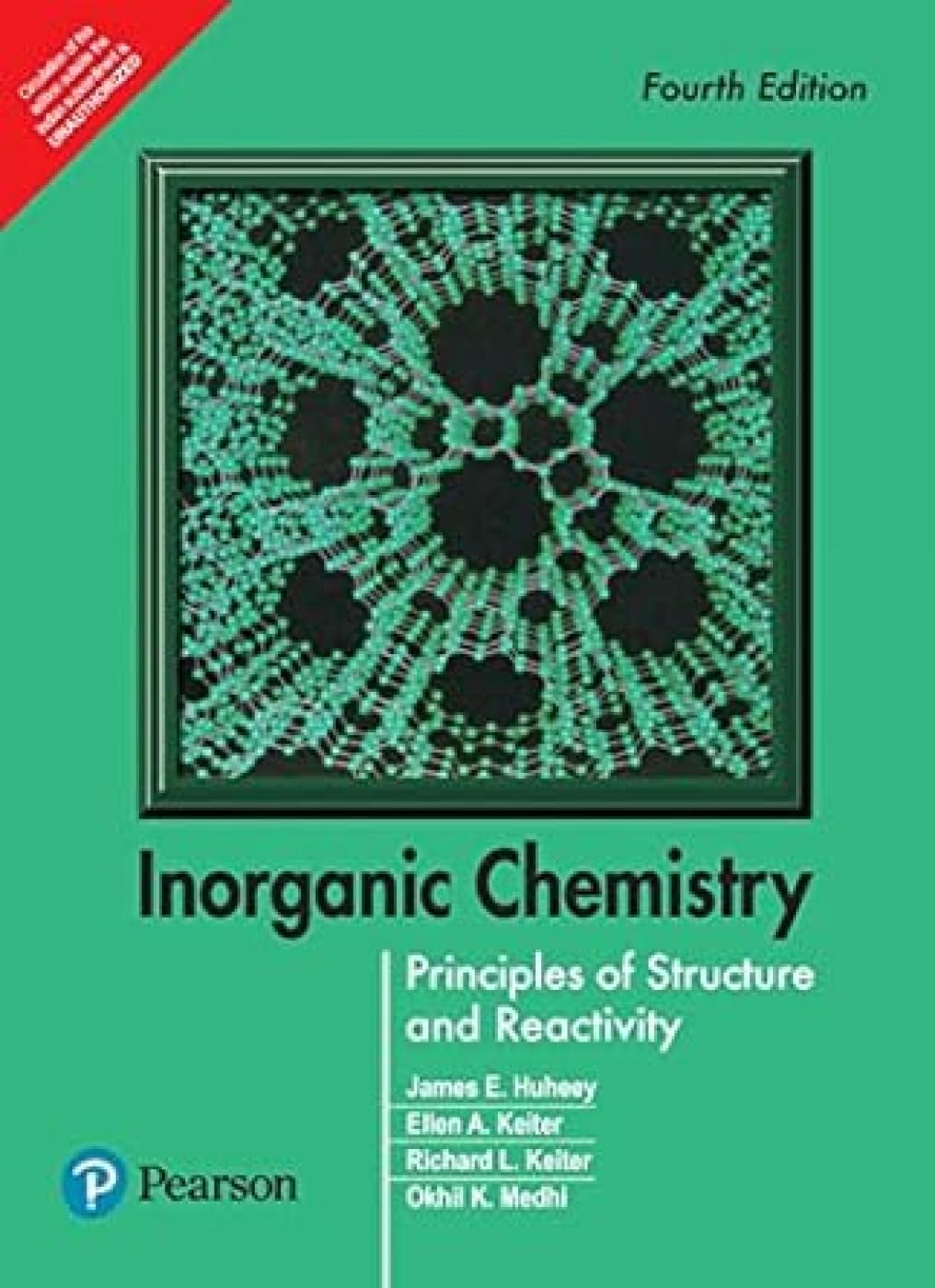 inorganic chemistry principles of structure and reactivity 4th edition james e. huheey 8177581309,