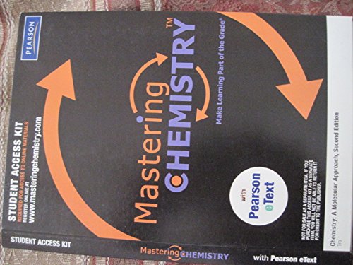 masteringchemistry with pearson student access kit for chemistry a molecular approach 2nd edition tro