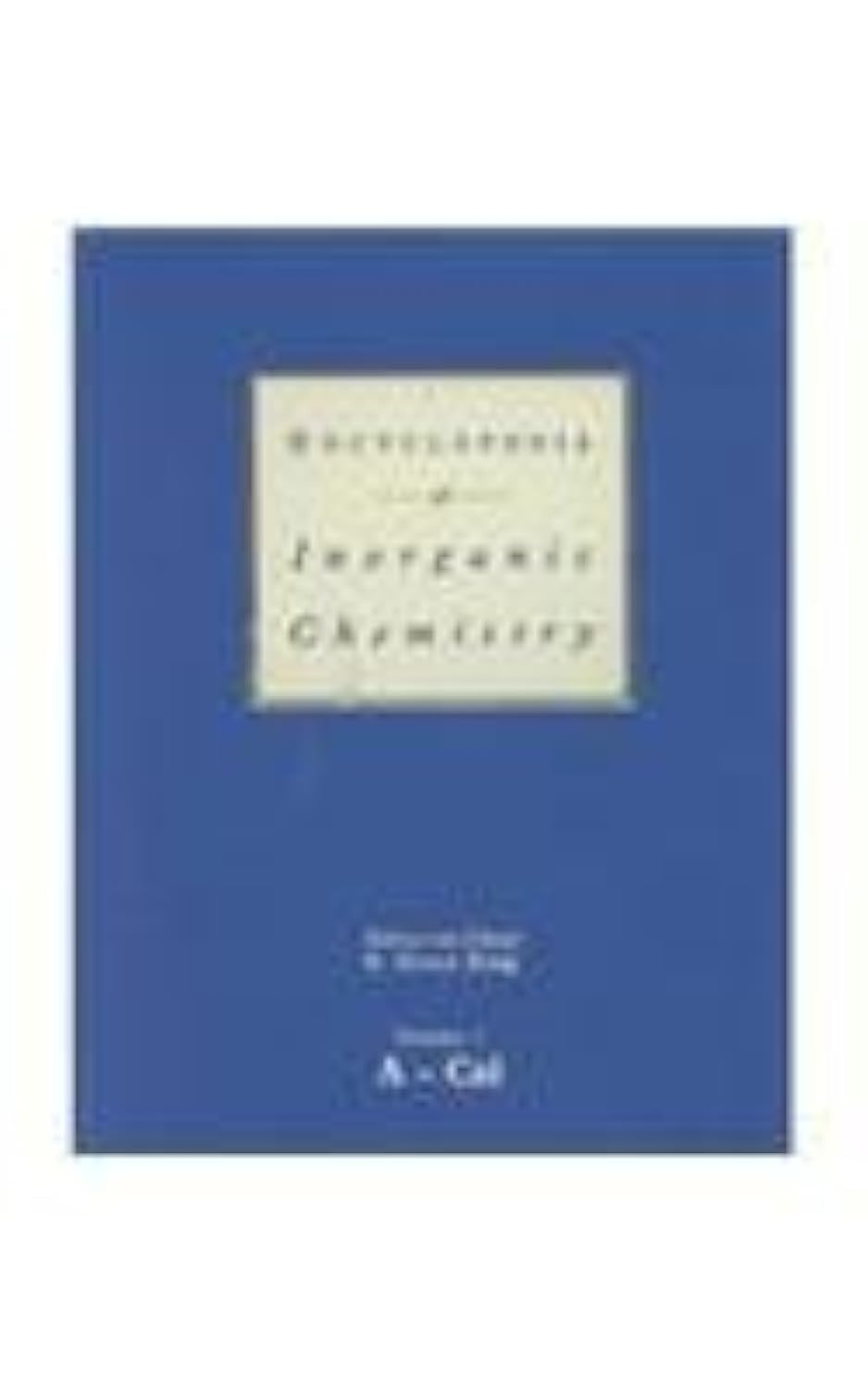 8 volume set encyclopedia of inorganic chemistry  king, r. bruce 0471936200, 9780471936206