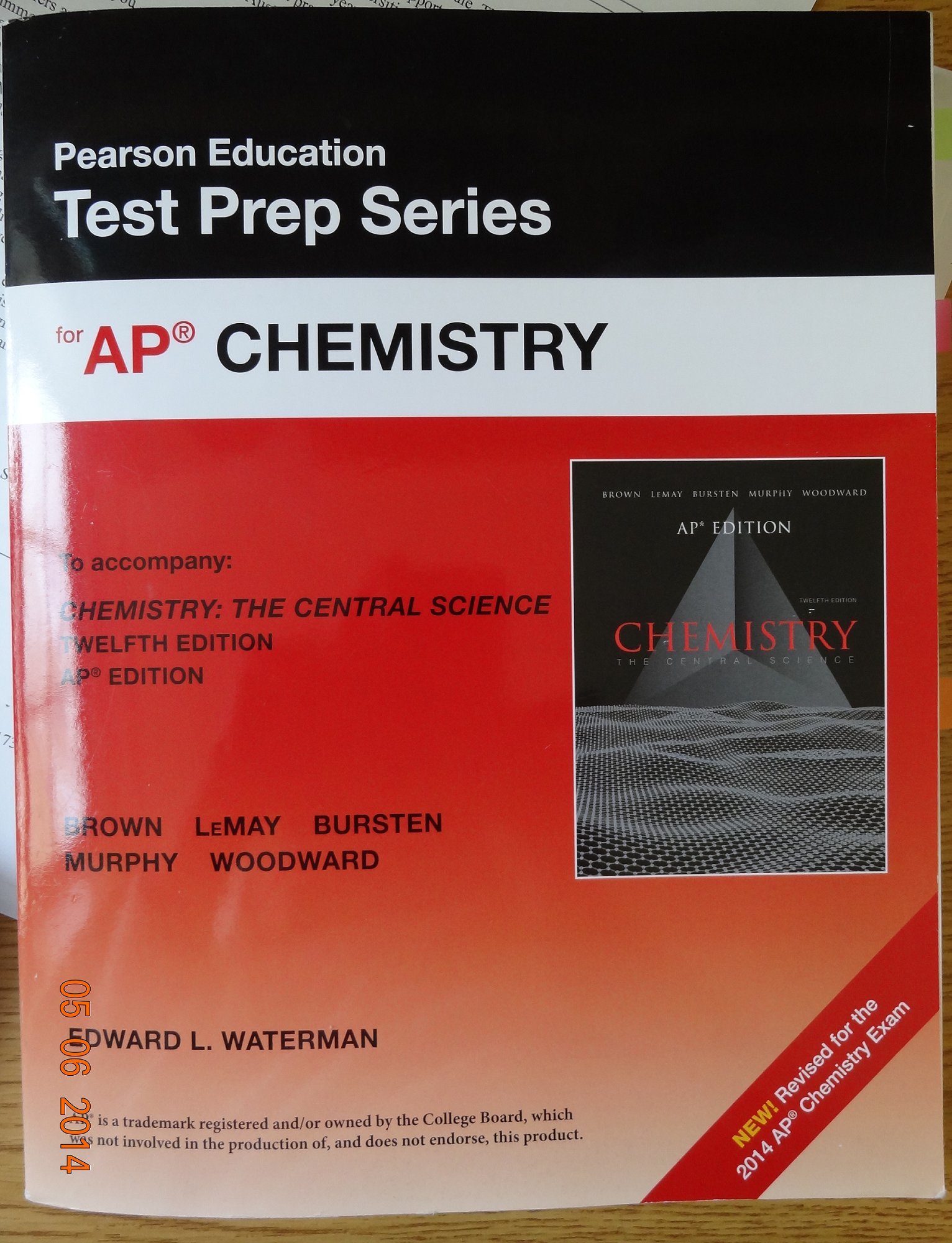 pearson education test prep series for ap chemistry 12th edition brown, lemay, bursten, murphy, woodward,