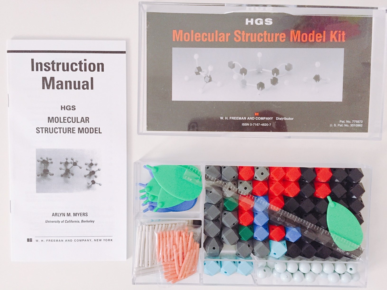 hgs molecular structure model kit organic chemistry with instruction manual 2011 edition arlyn m. myers