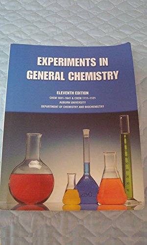 experiments in general chemistry / auburn univ / 11th edition swann, stephen h. 0898923808, 9780898923803
