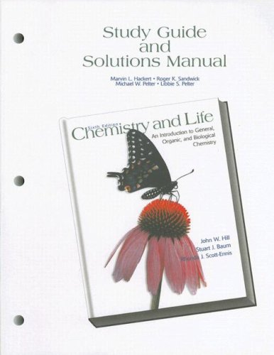 chemistry and life an introduction to general organic and biological chemistry 0006-study guide edition