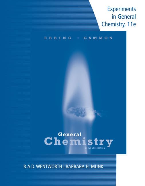 lab manual experiments in general chemistry 11th edition wentworth, rupert, munk, barbara h. 1305944984,