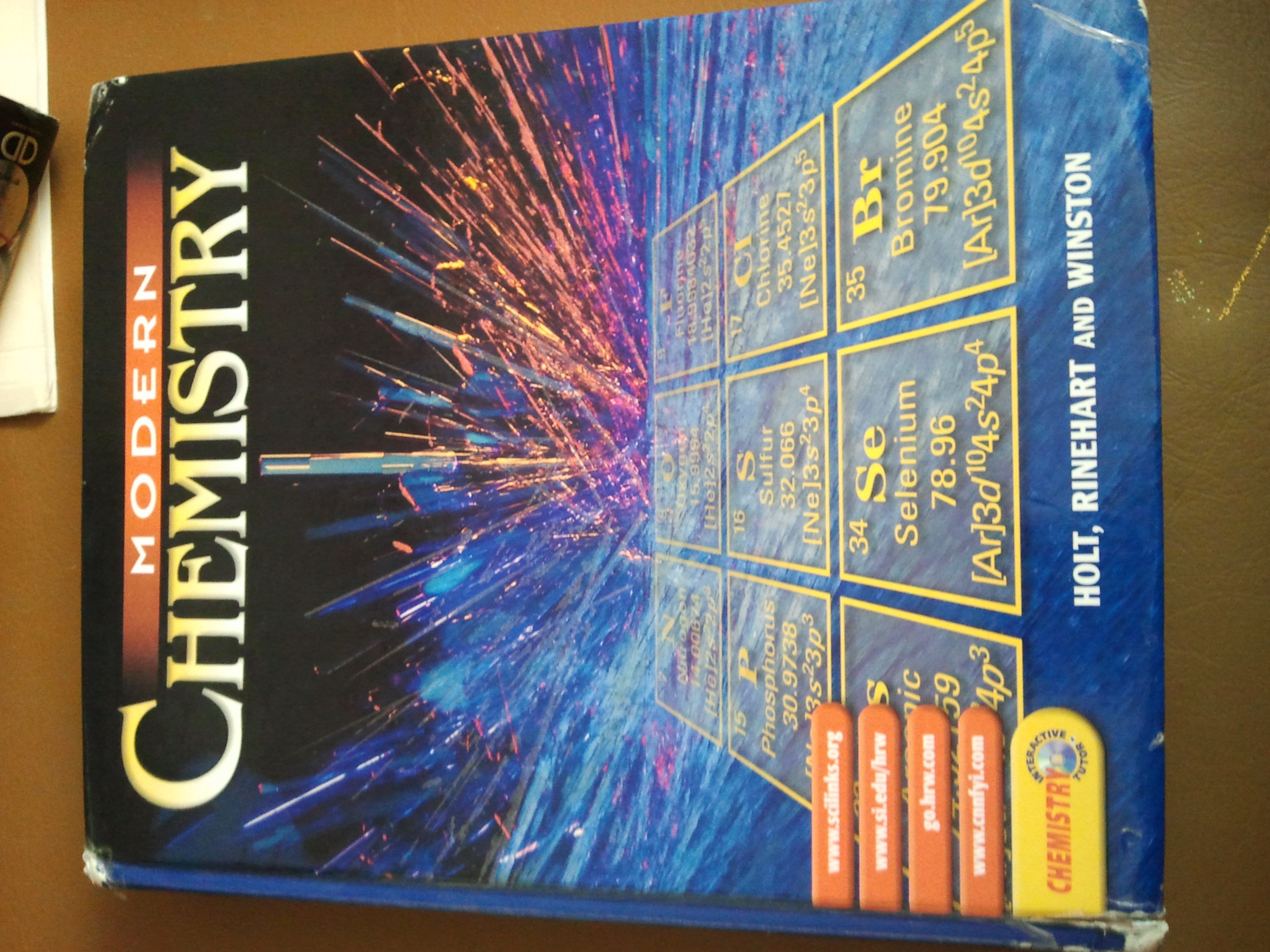 modern chemistry pupils edition 2002 1st edition holt, rinehart and winston 0030565375, 9780030565373